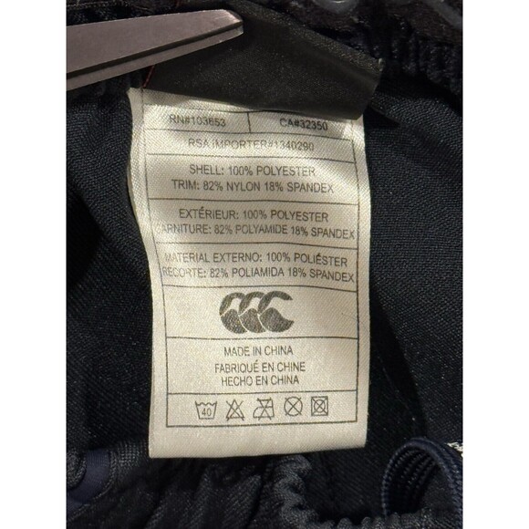 Canterbury of New Zealand Womens Performance Running Shorts Sz M Navy Blue Rugby - Picture 10 of 14